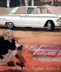 Рекламный плакат Ford Fairlane 500, 1962 года