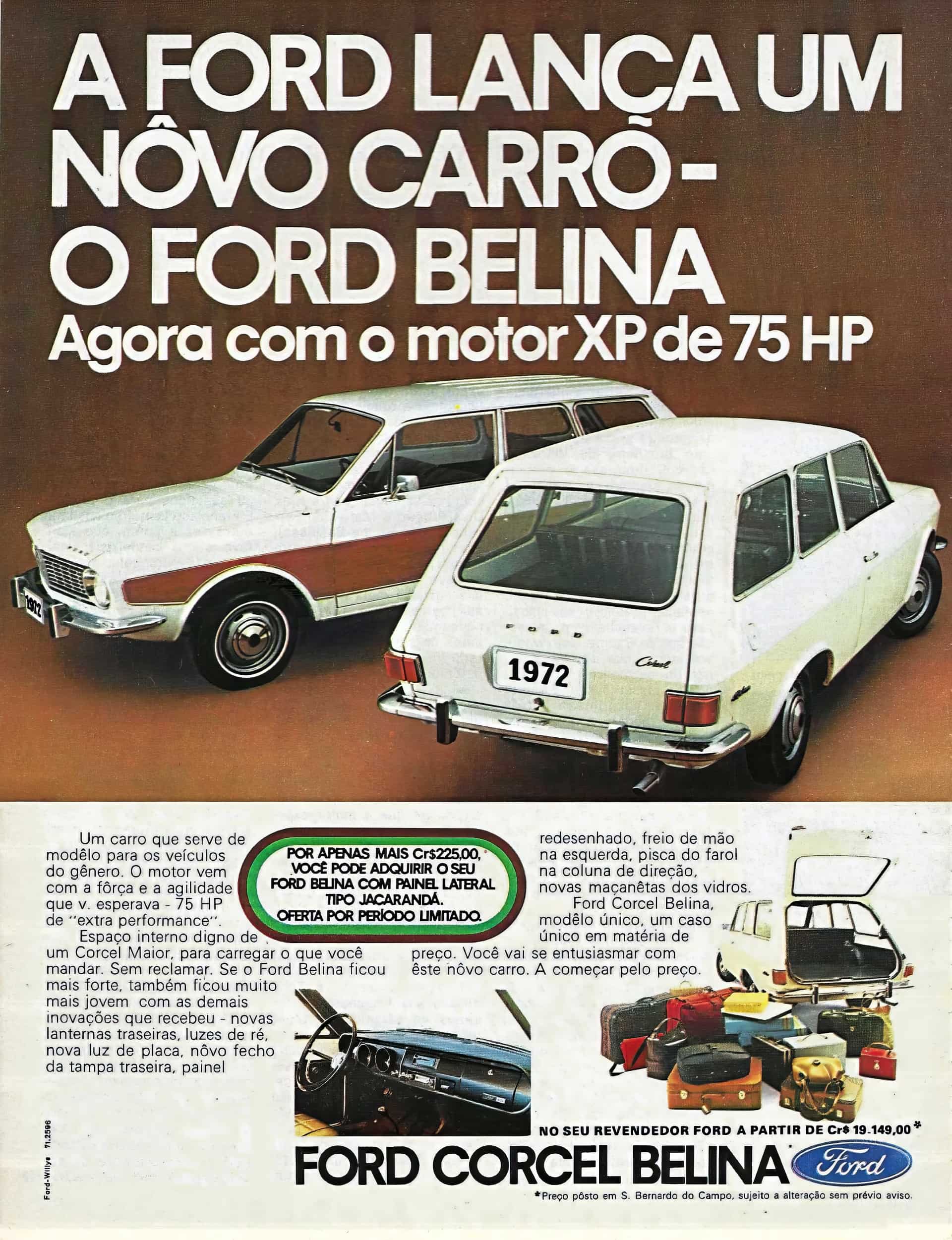 Ford Corcel Belina 1972 года
