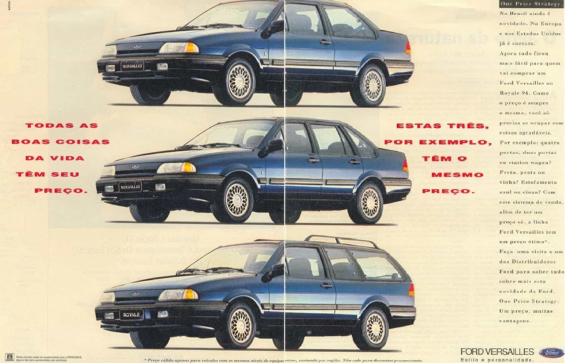 Линейка Ford Versailles 1993 года